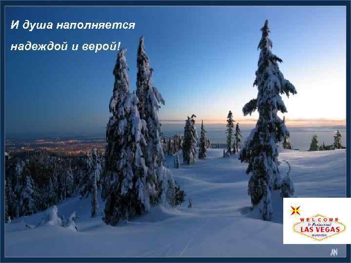 И душа наполняется надеждой и верой! 