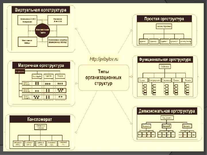 Сетевая организационная структура схема