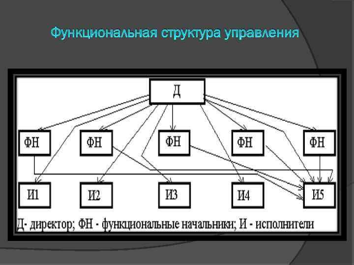 Функциональная структура управления 