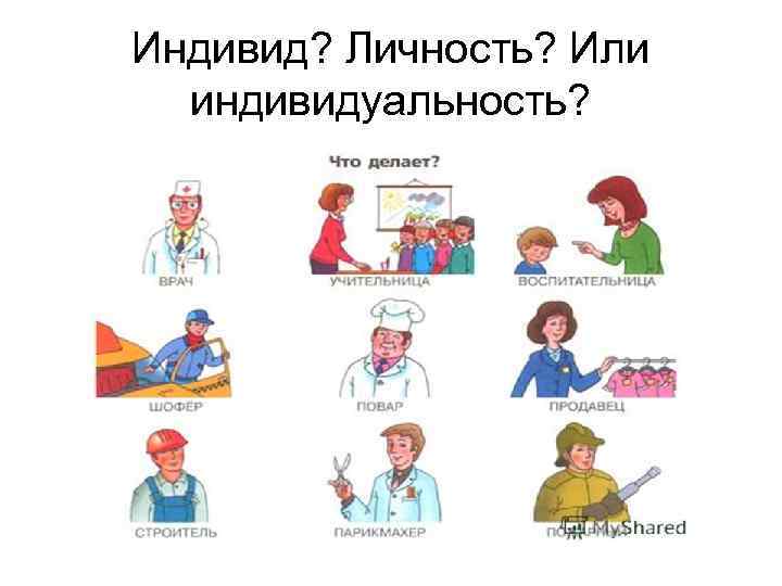 Индивид? Личность? Или индивидуальность? 