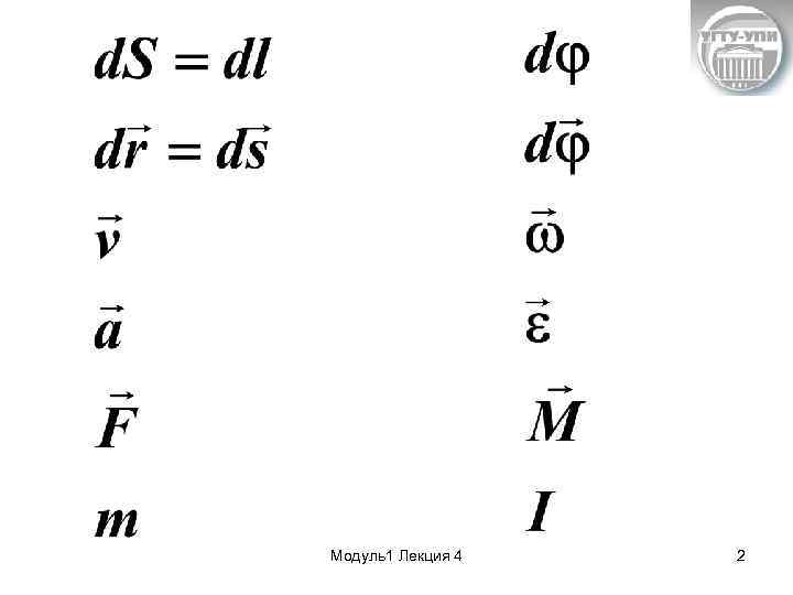 Модуль1 Лекция 4 2 