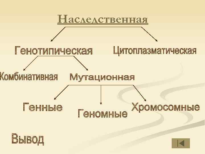 Задание 2 заполните схему изменчивость внеядерная комбинативная геномная