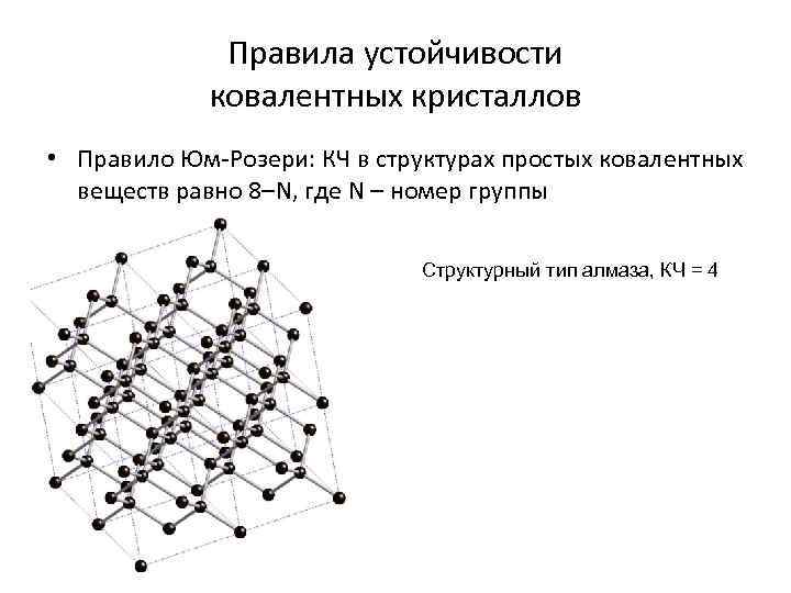 Кристаллическая решетка ковалентной полярной