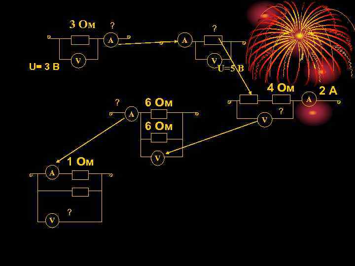 3 Ом ? ? A A V U= 3 B V U=5 B 4