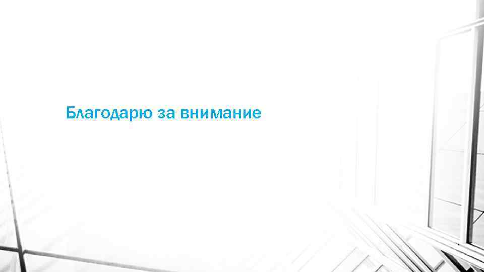 Благодарю за внимание 