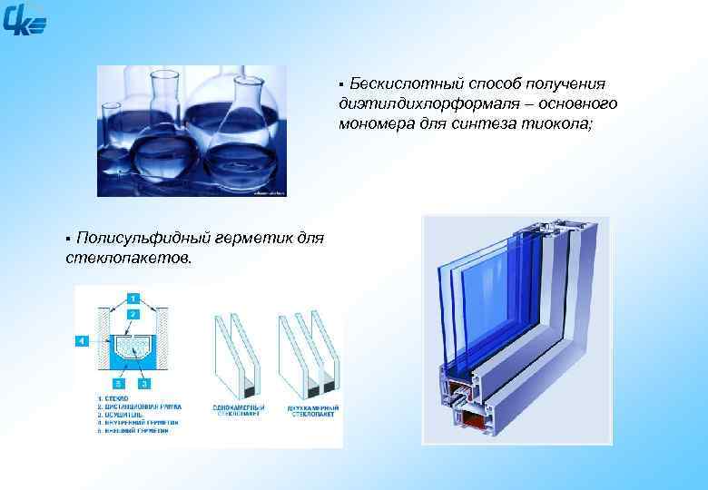 Бескислотный способ получения диэтилдихлорформаля – основного мономера для синтеза тиокола; § Полисульфидный герметик для