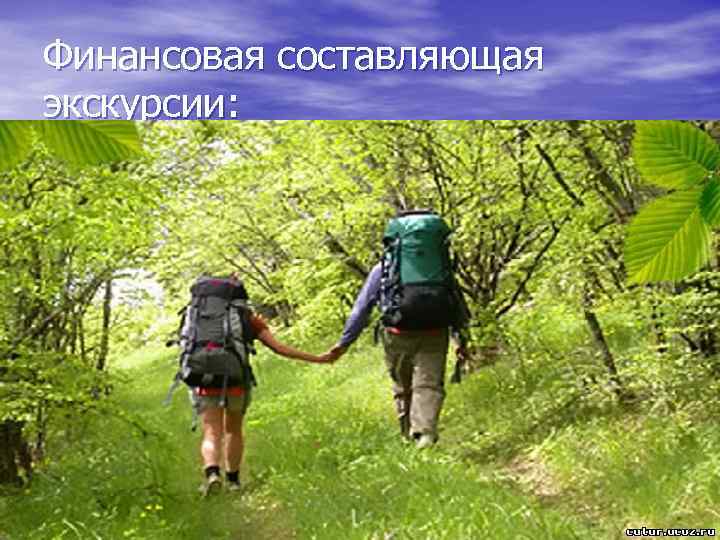 Финансовая составляющая экскурсии: 