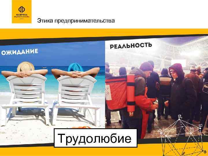 Этика предпринимательства Трудолюбие 