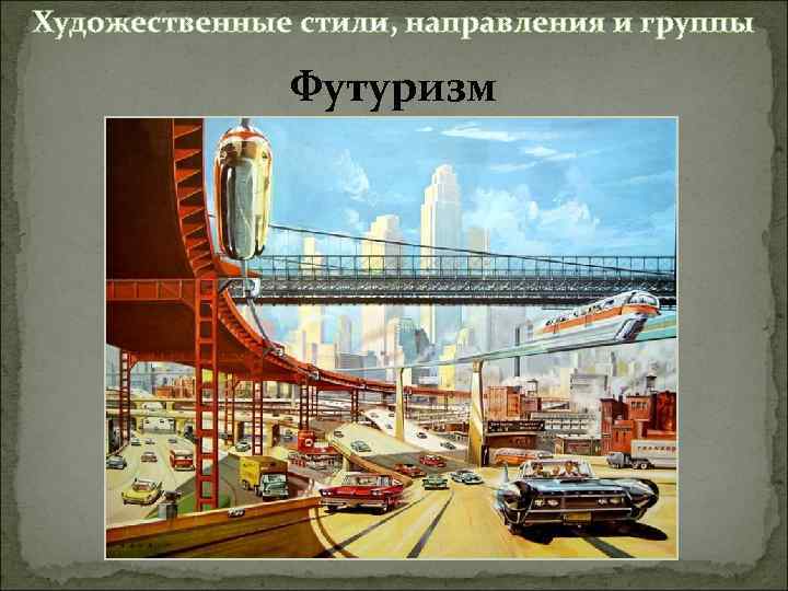 Художественные стили, направления и группы Футуризм 