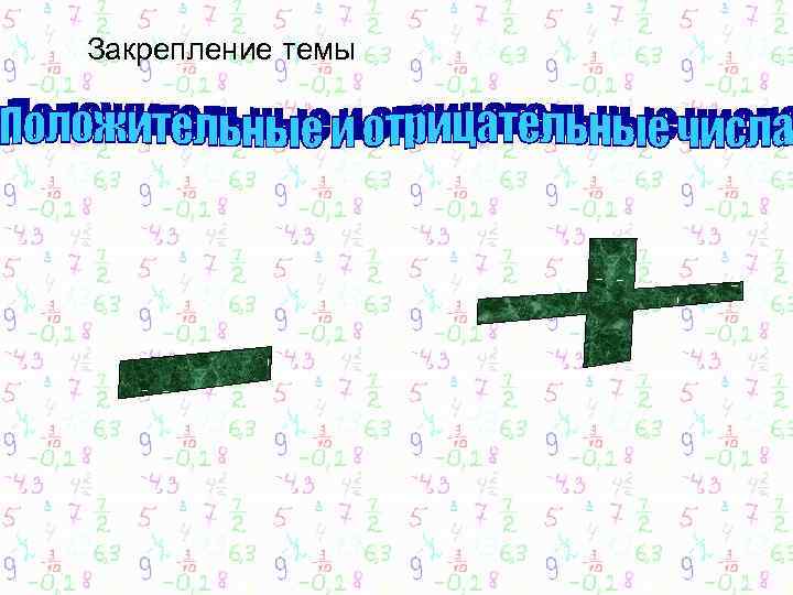 Закрепление темы 