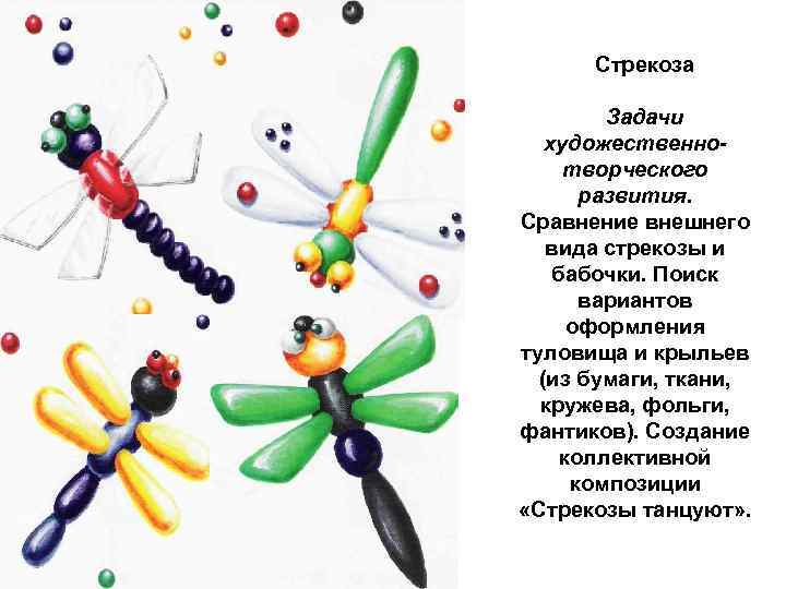 Стрекоза Задачи художественно творческого развития. Сравнение внешнего вида стрекозы и бабочки. Поиск вариантов оформления