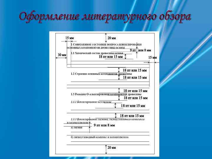Оформление литературного обзора 