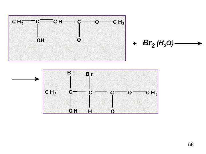 C H 3 C CH C O C H 3 O OH + Br