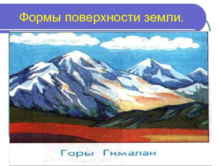 Формы поверхности земли. 