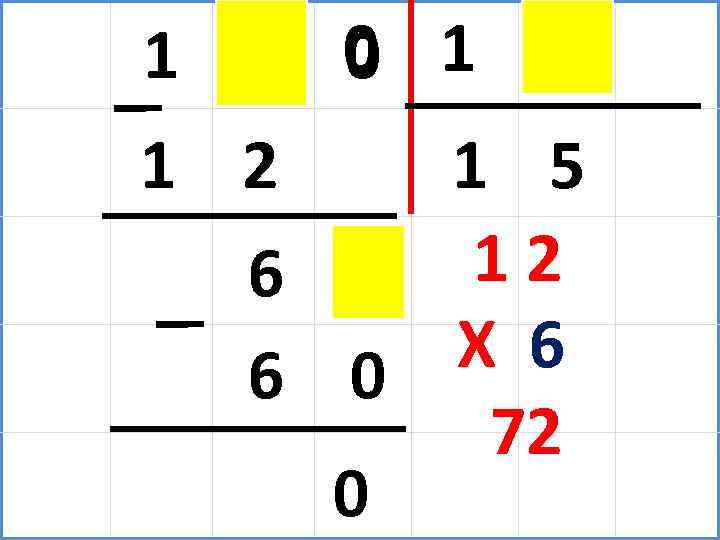 1 8. 0 1 2 1 5 12 6 Х 6 6 0 72