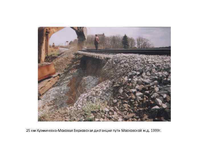 25 км Кузмичевка-Моховая Верховская дистанция пути Московской ж. д. 1999 г. 