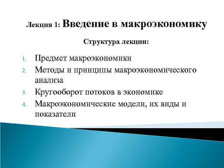 Введение в макроэкономику презентация