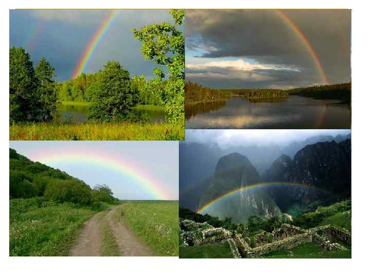Радуга – оптическое явление в виде арки, состоящей из разноцветных полос, наблюдаемое, когда Солнце