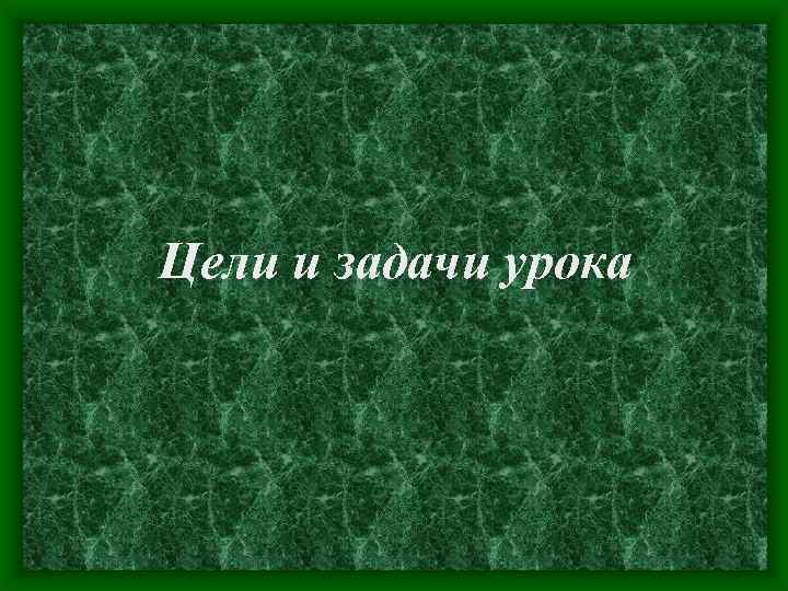 Цели и задачи урока 