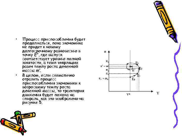  • • Процесс приспособления будет продолжаться, пока экономика не придет к новому долгосрочному