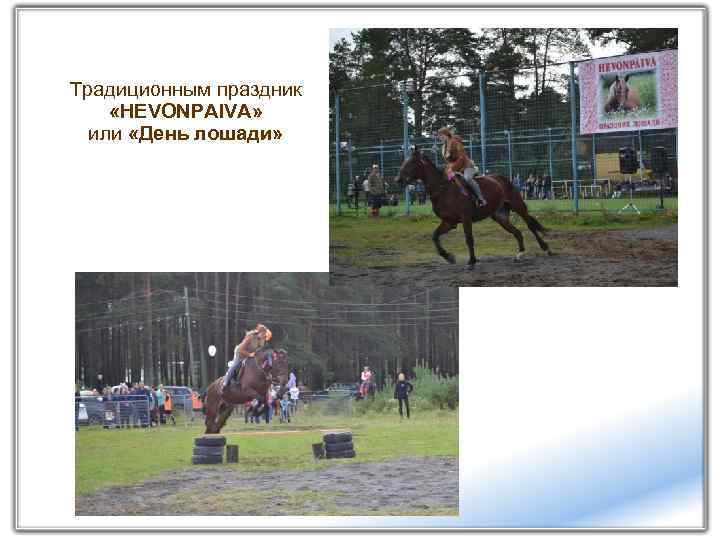 Традиционным праздник «HEVONPAIVA» или «День лошади» 