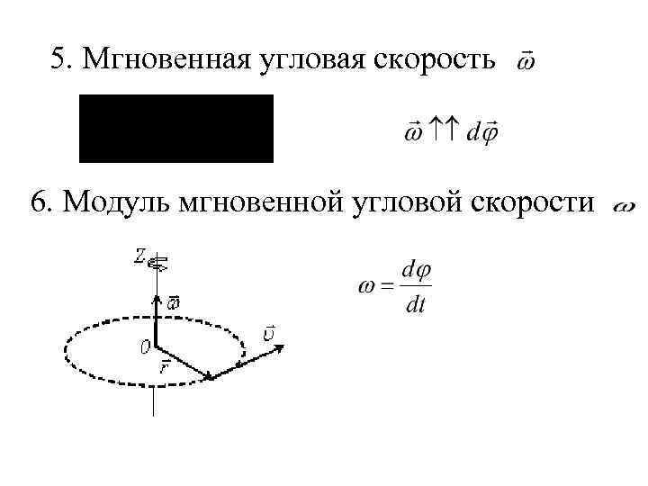 Модуль мгновенной скорости