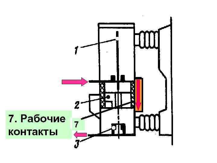 7. Рабочие контакты 7 