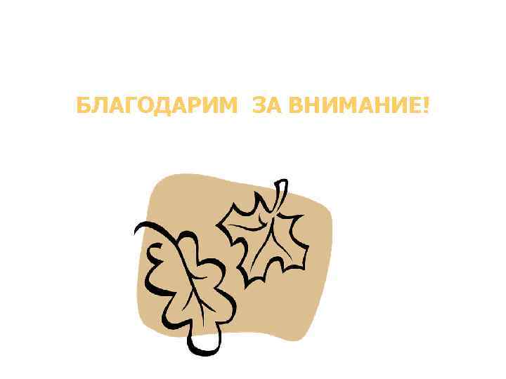 БЛАГОДАРИМ ЗА ВНИМАНИЕ! 