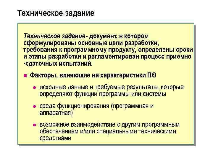 Требования к разрабатываемому проекту разработан