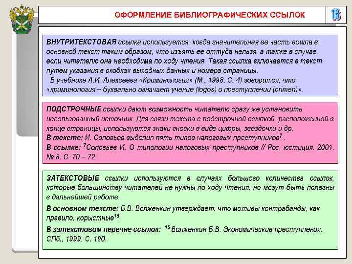 ОФОРМЛЕНИЕ БИБЛИОГРАФИЧЕСКИХ ССЫЛОК 