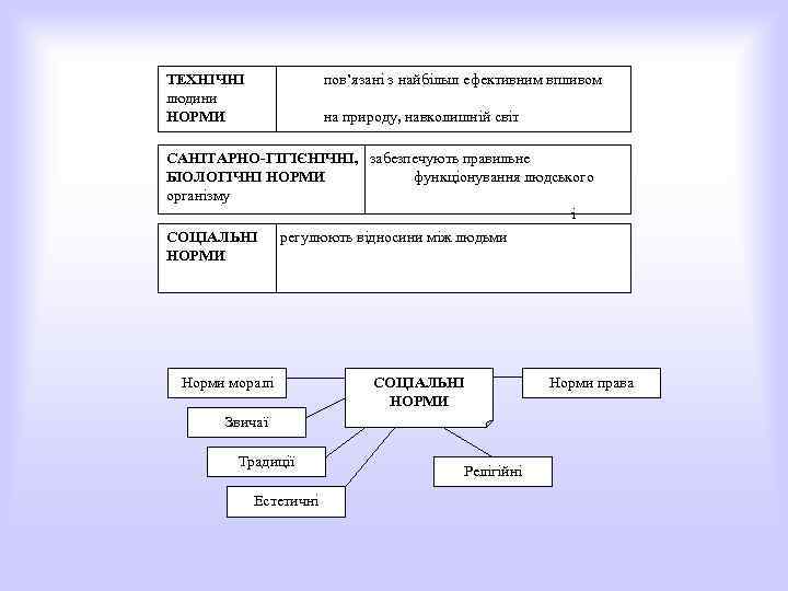 ТЕХНІЧНІ людини НОРМИ пов’язані з найбільш ефективним впливом на природу, навколишній світ САНІТАРНО-ГІГІЄНІЧНІ, забезпечують