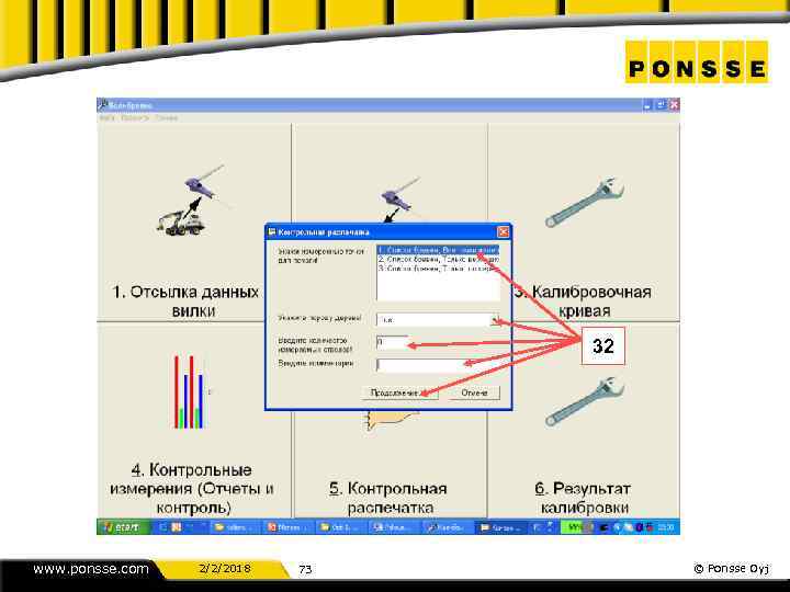 32 www. ponsse. com 2/2/2018 73 © Ponsse Oyj 