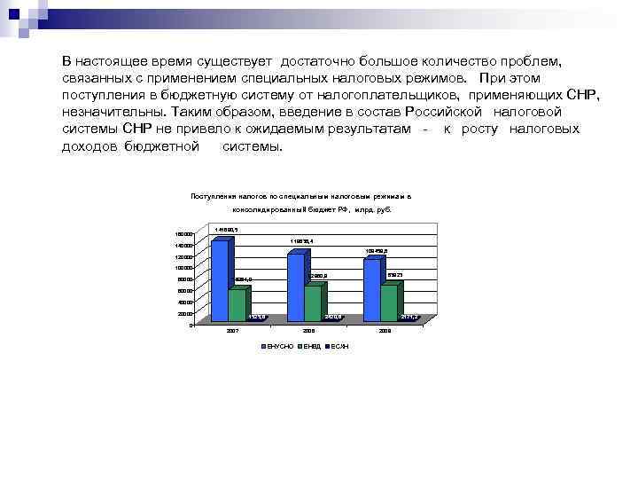 В настоящее время существует достаточно большое количество проблем, связанных с применением специальных налоговых режимов.
