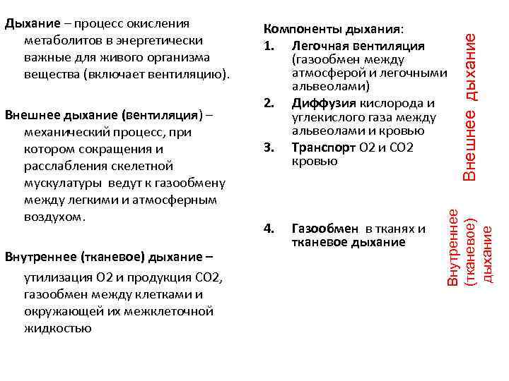 5 процессов дыхания. Внешнее и тканевое дыхание. Процесс тканевого дыхания. Общая схема тканевого дыхания. Характеристика тканевого дыхания.