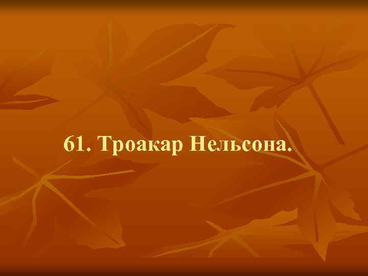 61. Троакар Нельсона. 