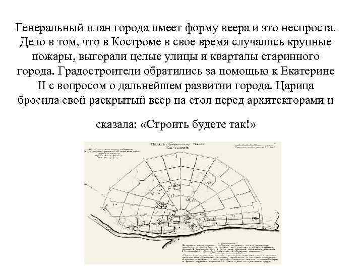 Генеральный план костромы