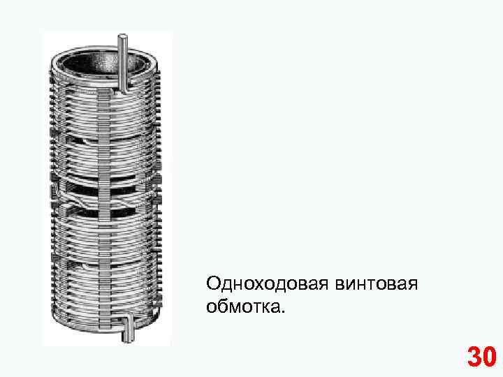 Одноходовая винтовая обмотка. 30 