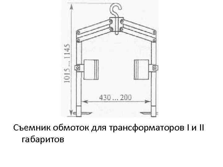 Съемник обмоток для трансформаторов I и II габаритов 