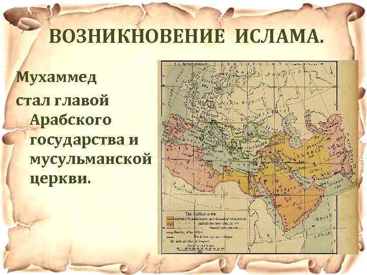 Возникновение государства у арабов презентация