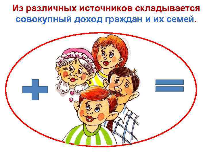 Из различных источников складывается совокупный доход граждан и их семей. 