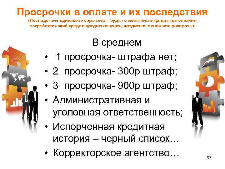 Просрочки в оплате и их последствия (Последствия одинаково серьезны – будь то ипотечный кредит,