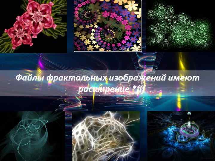 Файлы фрактальных изображений имеют расширение *fif 