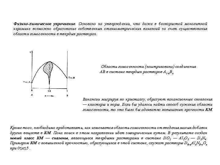 Физико-химическое упрочнение. Основано на утверждении, что даже в беспористой монолитной керамике возможно образование собственных