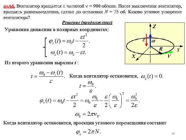 Вычислить угловое ускорение. Вентилятор вращается с частотой 900 об/мин после выключения. Вал двигателя вращается с частотой 900 об/мин. Вентилятор вращается с частотой 15 с-1. Вентилятор вращается с частотой 900 об/мин после выключения вентилятор.