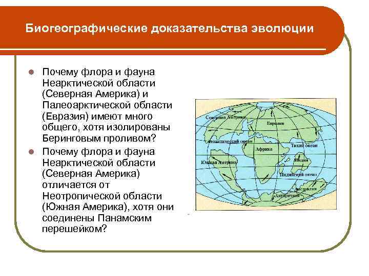 Биогеографические доказательства эволюции картинки