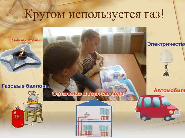 Кругом используется газ! 