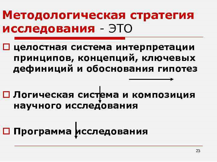 Стратегия исследования. Методологические стратегии. Методологический принцип, методологическая стратегия. Методологическая стратегия научного исследования.