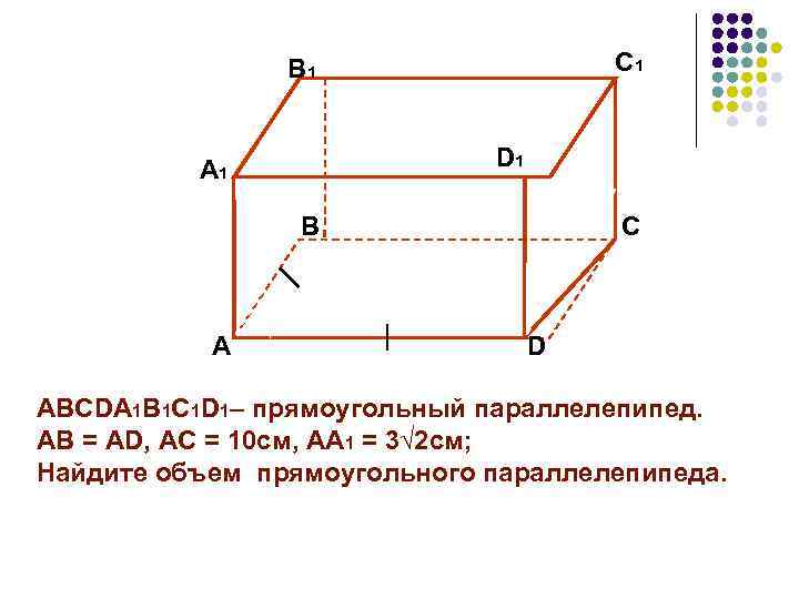 C 1 B 1 D 1 А 1 B А C D ABCDA 1