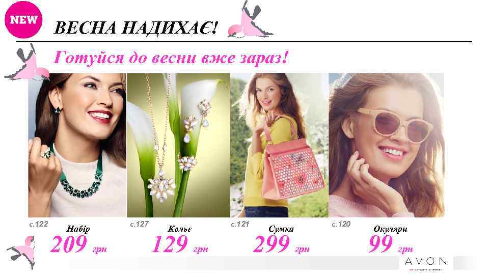 ВЕСНА НАДИХАЄ! Готуйся до весни вже зараз! с. 122 Набір 209 грн с. 127