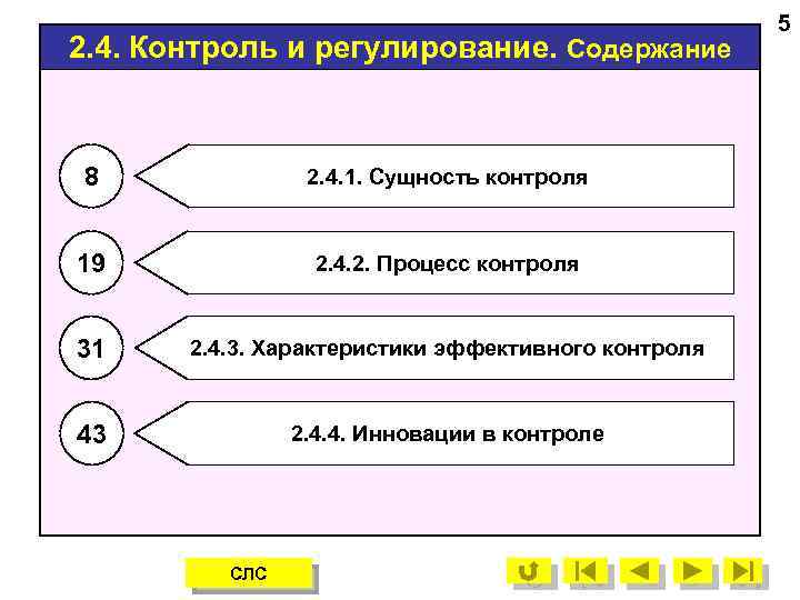 2. 4. Контроль и регулирование. Содержание 8 2. 4. 1. Сущность контроля 19 2.